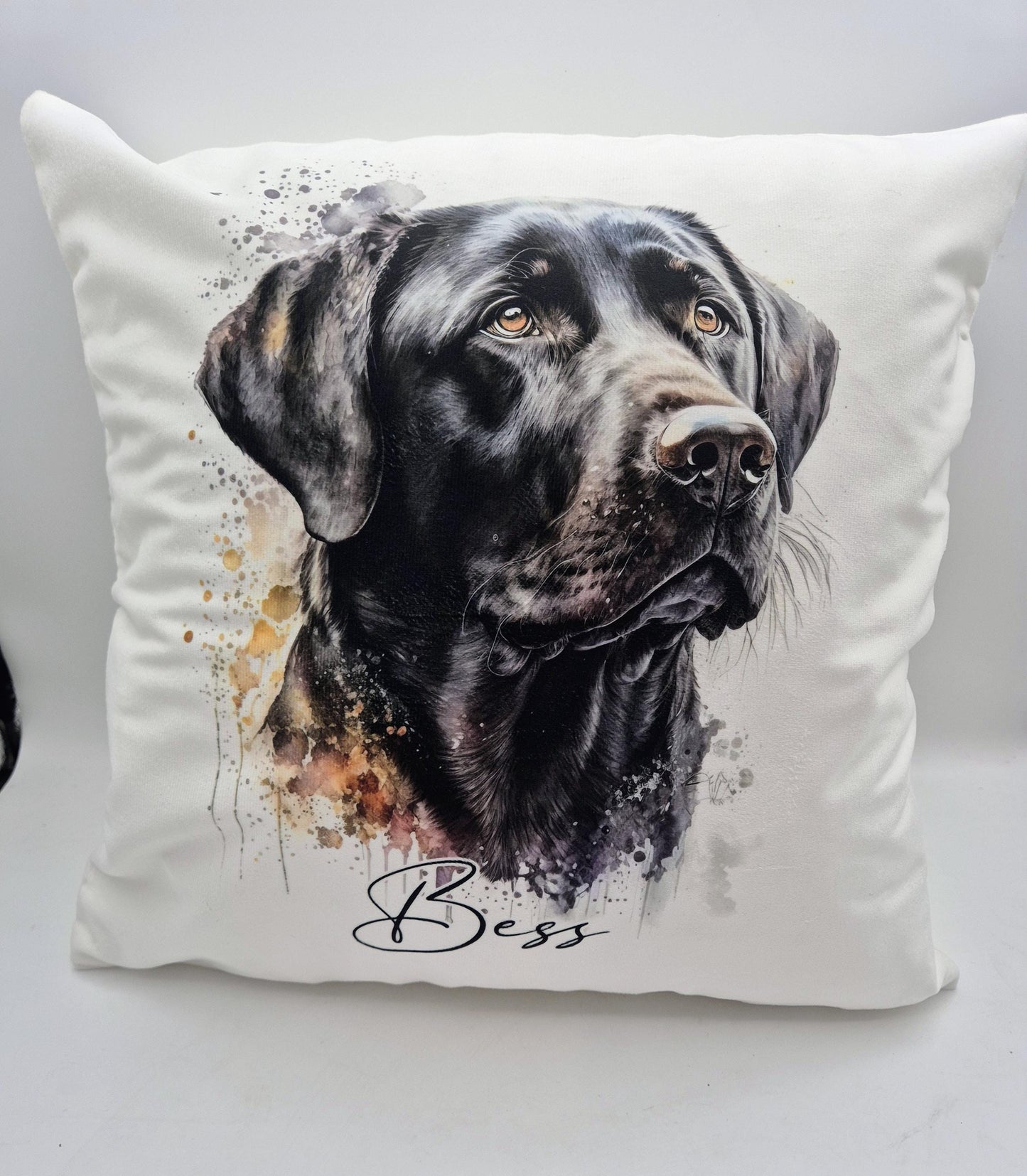 Personalised Labrador Cushion – Custom Dog Pillow | Labrador Lover Home Décor Gift