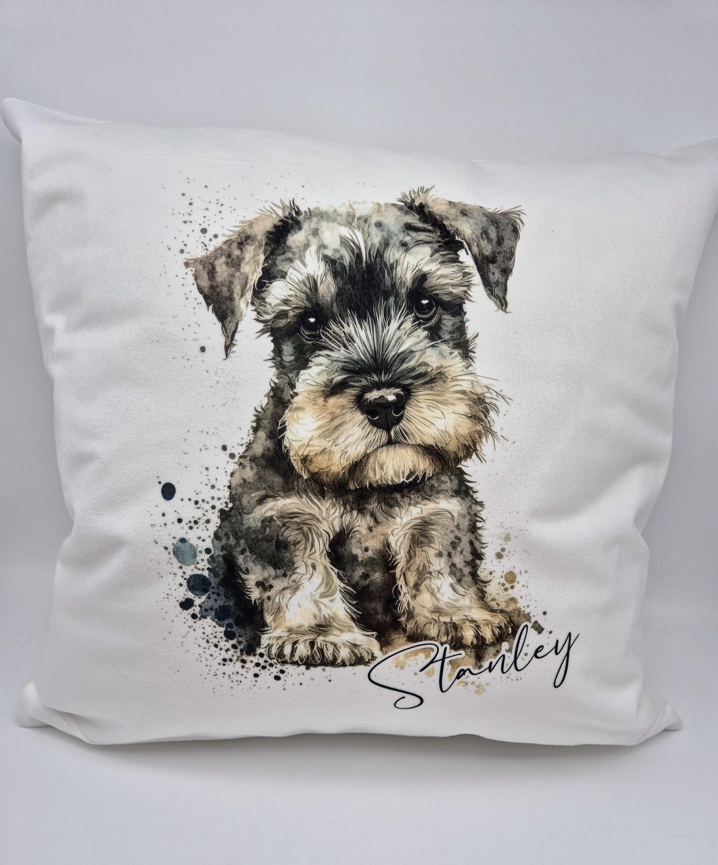 Personalised Schnauzer Cushion | Custom Dog Pillow | Gift for Dog Lovers