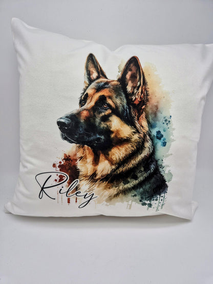 Personalised German Shepherd Cushion | Custom Dog Pillow | Dog Lover Gift