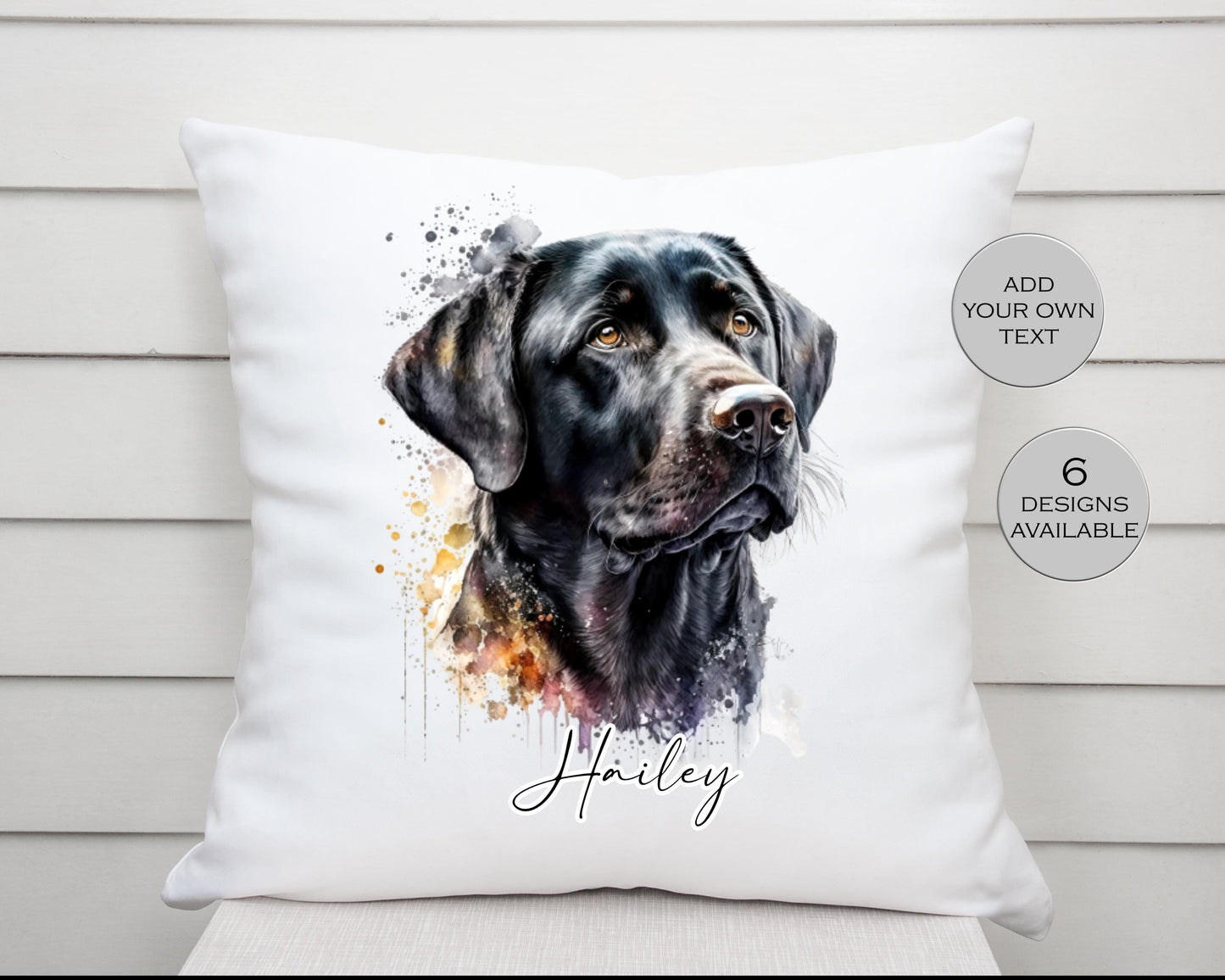 Personalised Labrador Cushion – Custom Dog Pillow | Labrador Lover Home Décor Gift