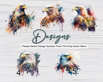 Personalised Eagle Glass Chopping Board | A3 or A4 | Bird Lover Gift