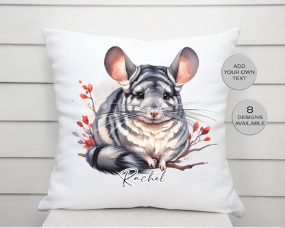 Personalised Chinchilla Cushion | Custom Pet Pillow | Home Décor Gift