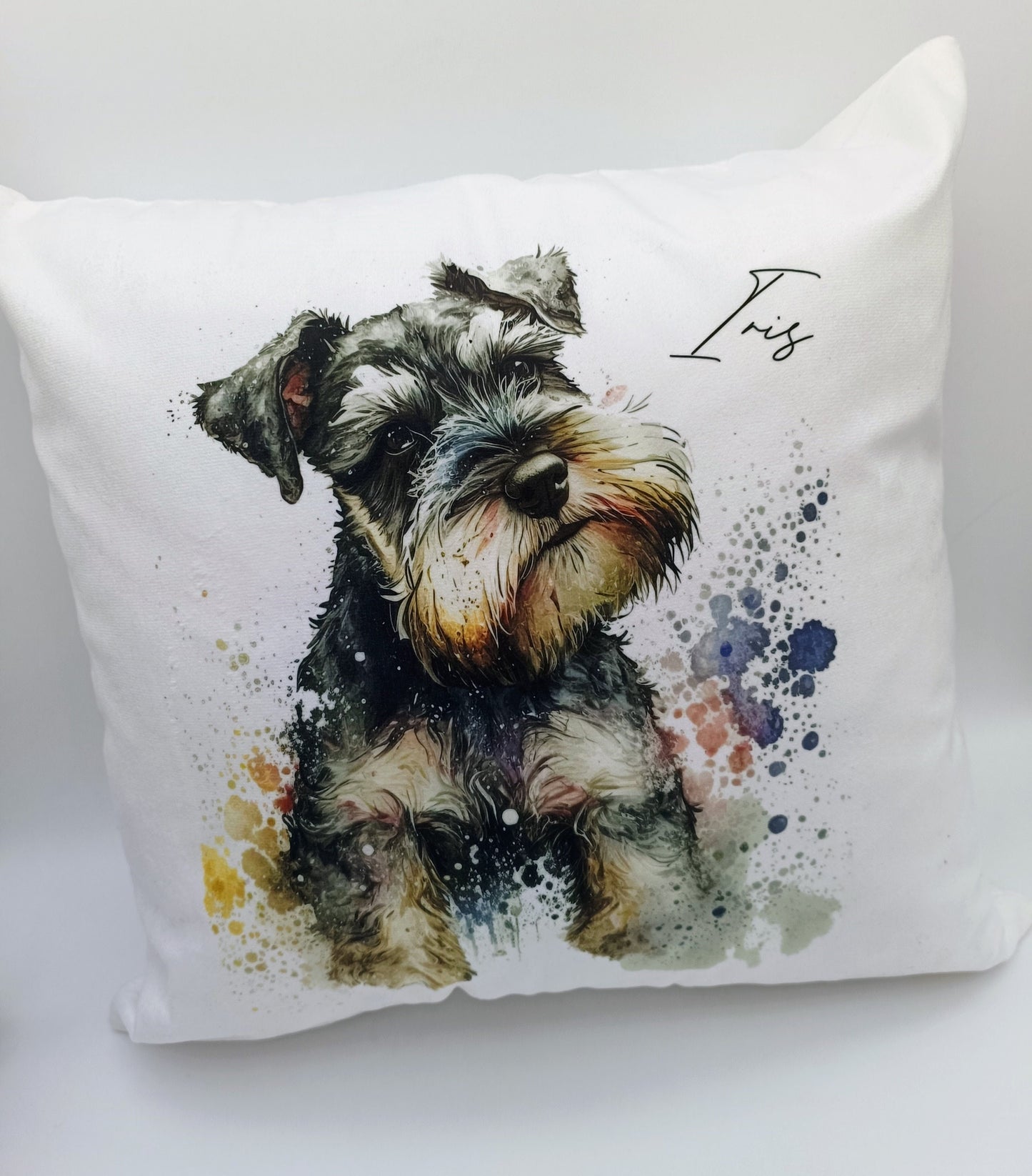 Personalised Schnauzer Cushion | Custom Dog Pillow | Gift for Dog Lovers