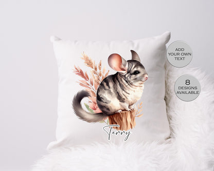 Personalised Chinchilla Cushion | Custom Pet Pillow | Home Décor Gift