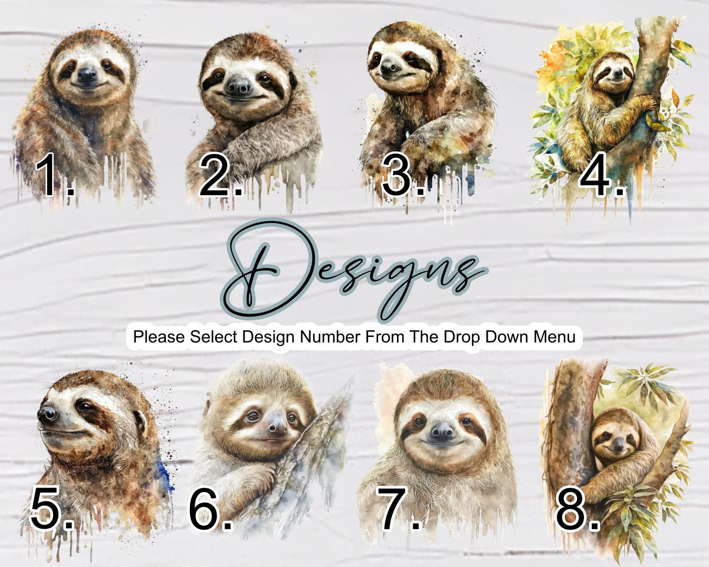 Personalised Watercolour Sloth Cushion | Sloth Lover Gift | Custom Name Cushion