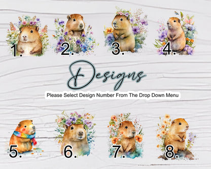 Personalised Capybara Glass Chopping Board | A3 or A4 | Unique Gift