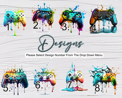 Personalised Gaming Controller Cushion | Custom Gamer Throw Pillow | Boys Bedroom Gift