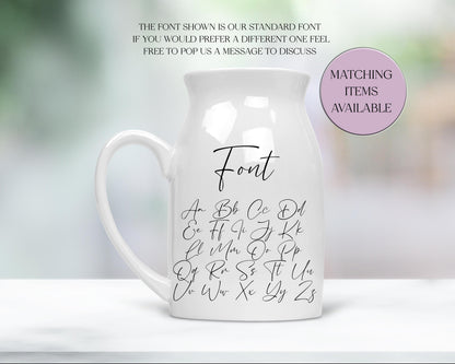 Personalised Watercolour Golden Retriever Milk Jug | Flower Vase | Custom Dog Lover Gift