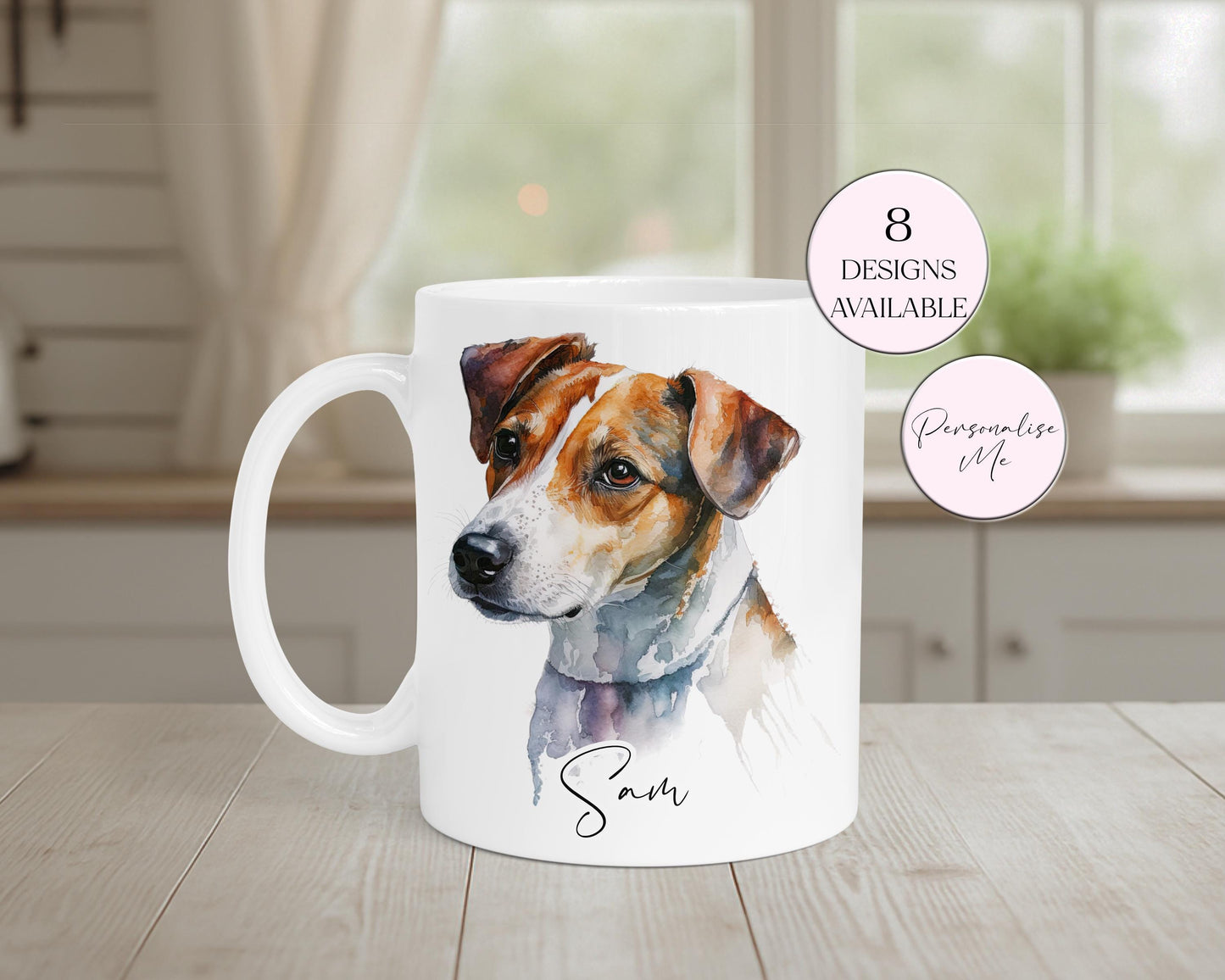 Personalised Jack Russell Mug & Coaster Set | Dog Lover Gift