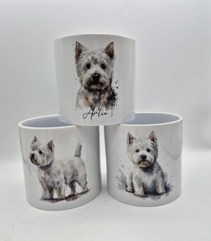 Personalised West Highland Terrier Plant Pot | Westie Gift & Succulent Planter