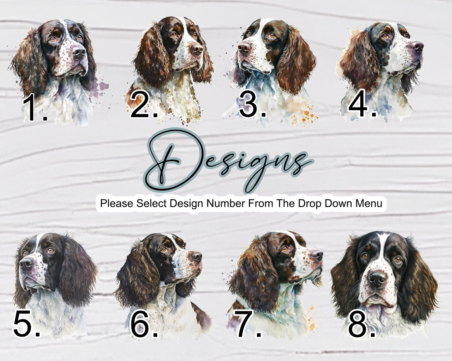 Personalised Springer Spaniel Glass Chopping Board – Dog Lover Kitchen Gift | Cheese Board & Worktop Saver