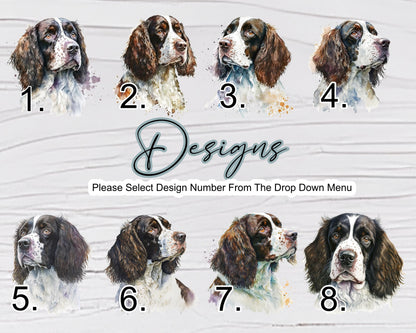 Personalised Springer Spaniel Glass Chopping Board – Dog Lover Kitchen Gift | Cheese Board & Worktop Saver