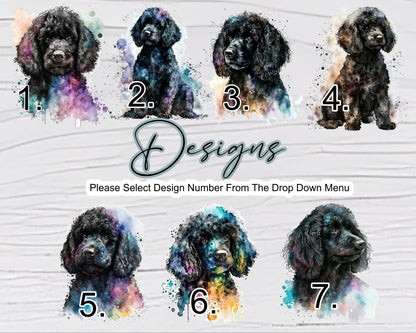 Personalised Poodle Glass Chopping Board | A3 or A4 | Dog Lover Gift