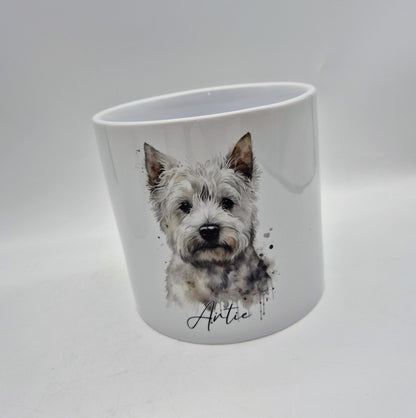 Personalised West Highland Terrier Plant Pot | Westie Gift & Succulent Planter