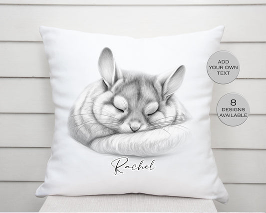 Personalised Chinchilla Cushion | Custom Pet Pillow | Home Décor Gift