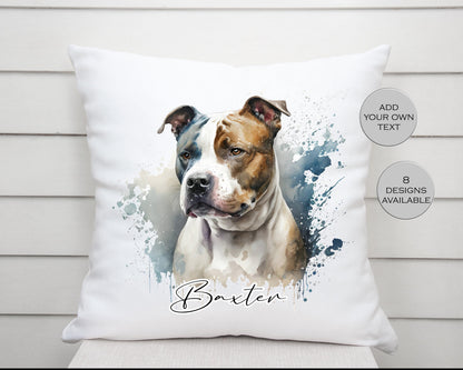 Personalised Staffordshire Bull Terrier Cushion | Custom Staffy Gift | Dog Lover Pillow