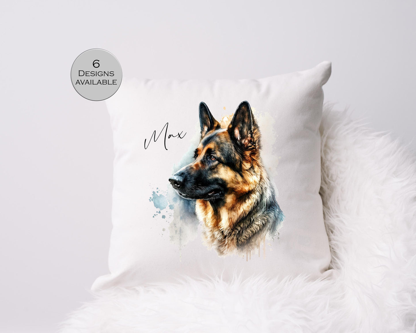 Personalised German Shepherd Cushion | Custom Dog Pillow | Dog Lover Gift