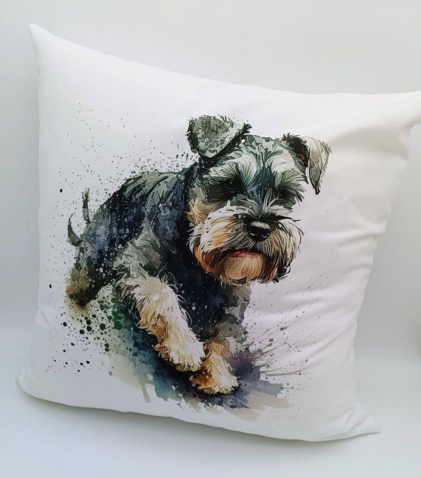 Personalised Schnauzer Cushion | Custom Dog Pillow | Gift for Dog Lovers