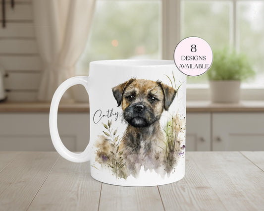Personalised Border Terrier Mug & Coaster Set | Dog Lover Gift