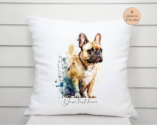 Personalised French Bulldog Cushion | Gift for Dog Lovers & Frenchie Owners