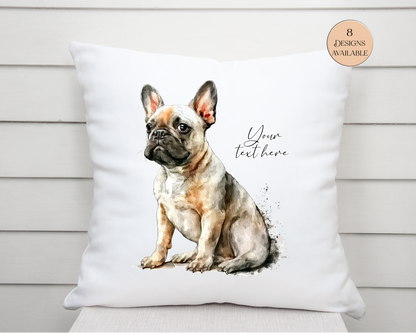Personalised French Bulldog Cushion | Gift for Dog Lovers & Frenchie Owners